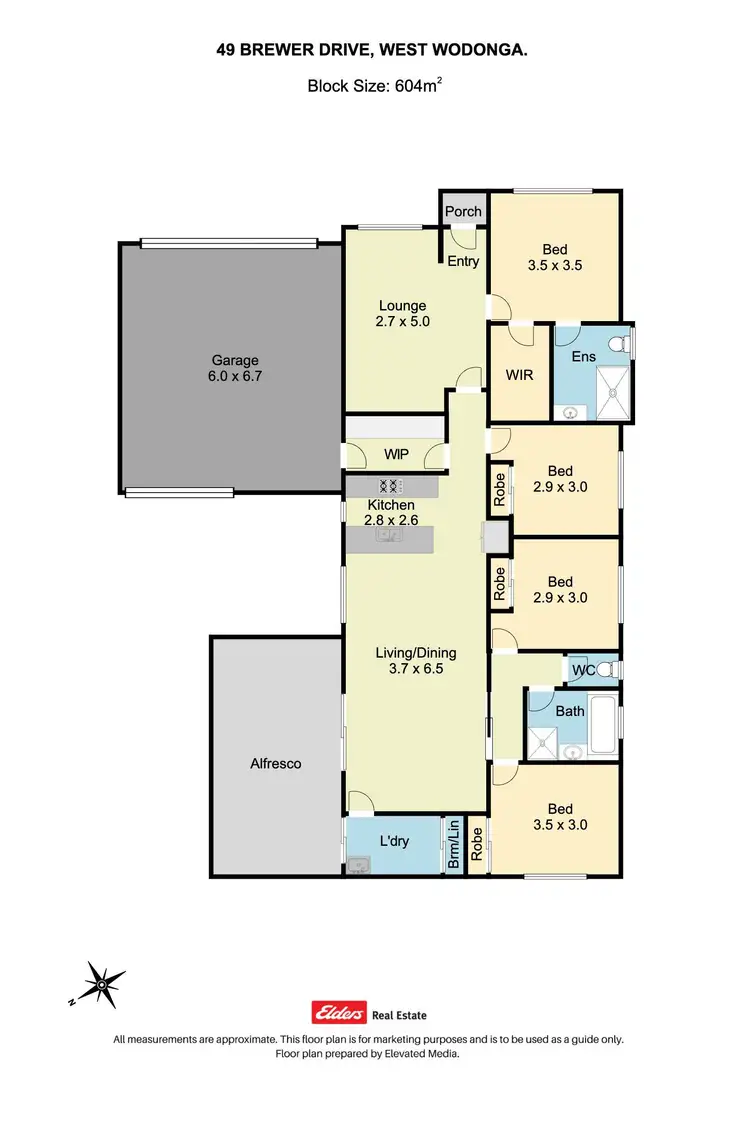 Floorplan of Homely house listing, 49 Brewer Drive, Wodonga VIC 3690
