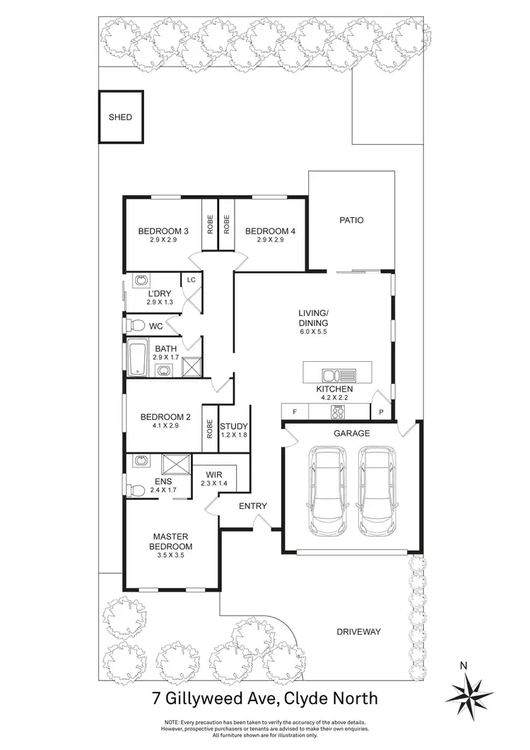Floorplan of Homely house listing, 7 Gillyweed Avenue, Clyde North VIC 3978