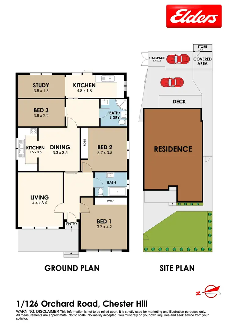 Floorplan of Homely villa listing, 1/126 Orchard Road, Chester Hill NSW 2162