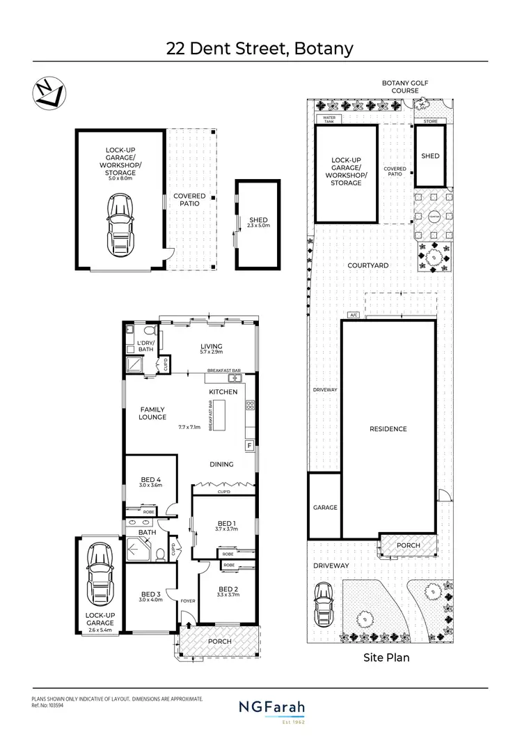Floorplan of Homely house listing, 22 Dent Street, Botany NSW 2019