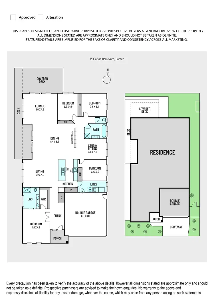 Floorplan of Homely house listing, 13 Elation Boulevard, Doreen VIC 3754