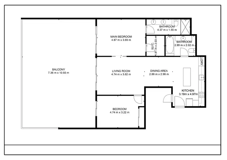 Floorplan of Homely apartment listing, 2201/2-22 Veivers Road, Palm Cove QLD 4879