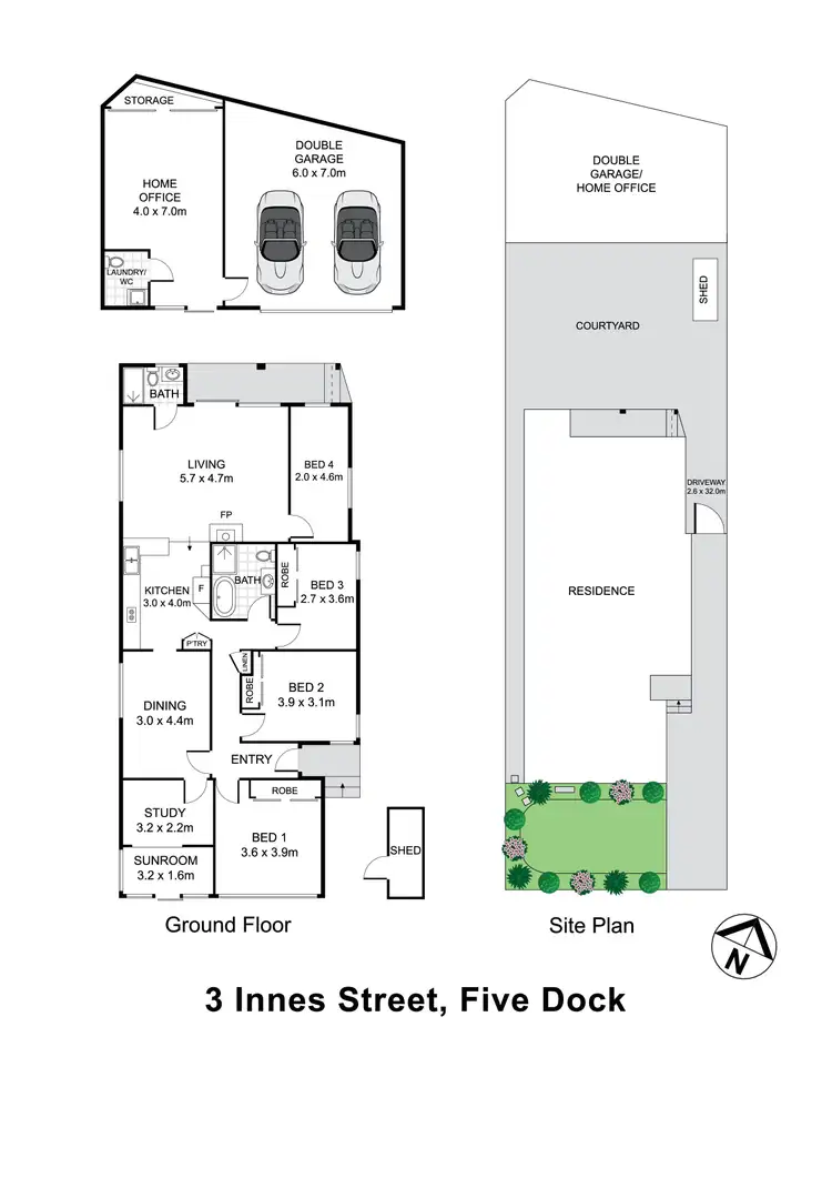 Floorplan of Homely house listing, 3 Innes Street, Five Dock NSW 2046