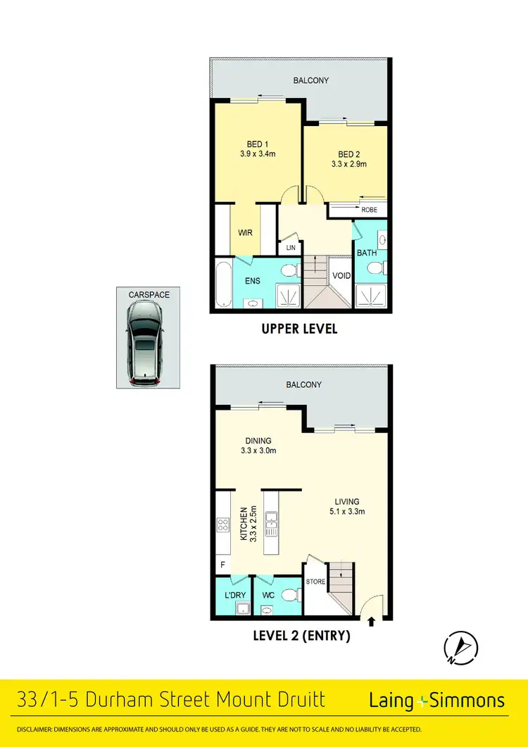 Floorplan of Homely apartment listing, 33/1-5 Durham Street, Mount Druitt NSW 2770
