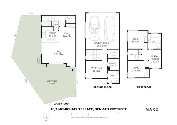 Floorplan of Homely townhouse listing, 10/1 McMichael Terrace, Denman Prospect ACT 2611