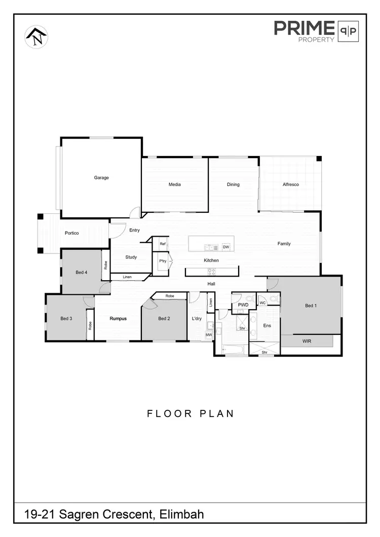 Floorplan of Homely house listing, 19-21 Sagren Crescent, Elimbah QLD 4516