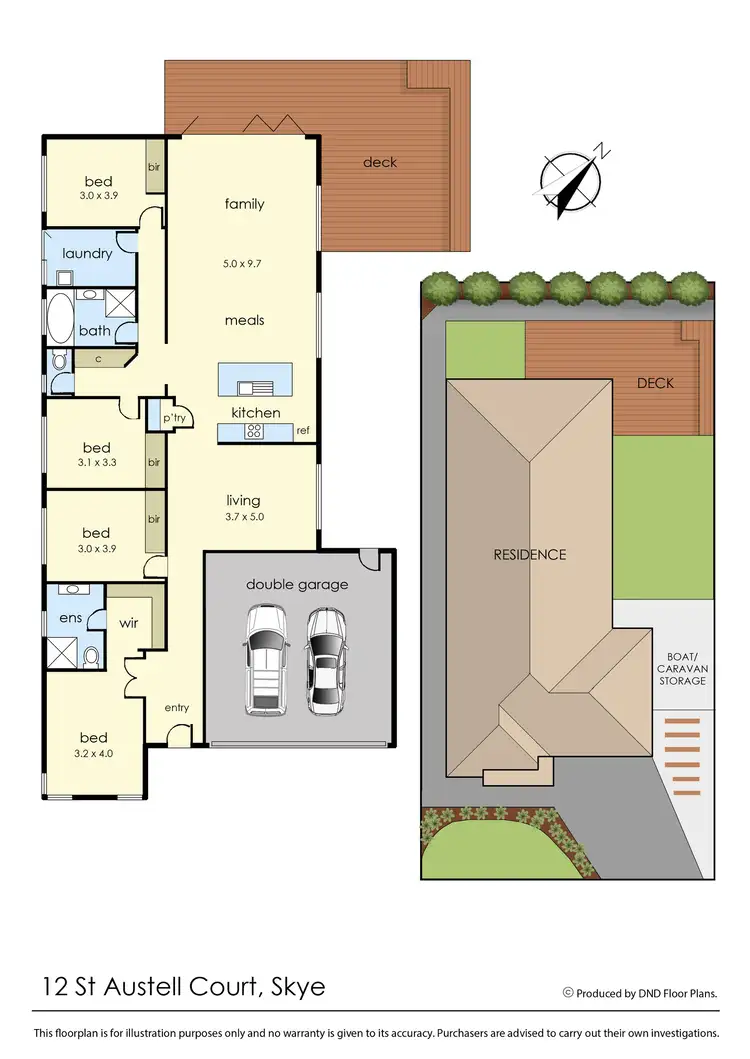 Floorplan of Homely house listing, 12 St Austell Court, Skye VIC 3977