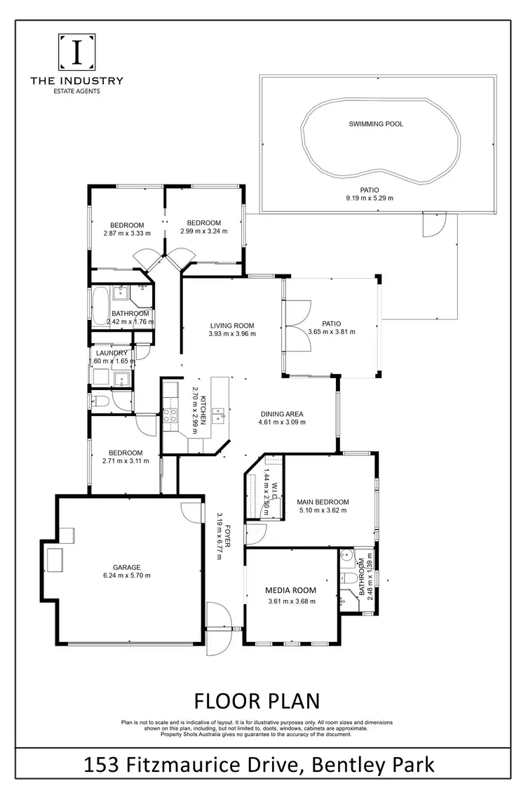 Floorplan of Homely house listing, 153 Fitzmaurice Drive, Bentley Park QLD 4869