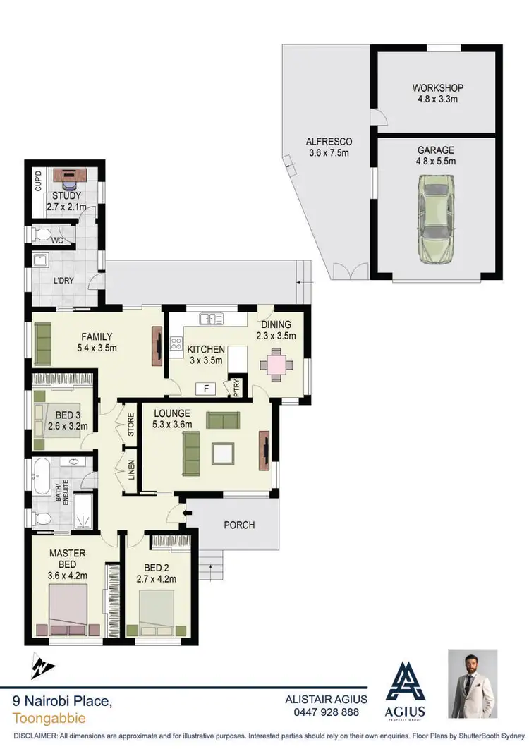 Floorplan of Homely house listing, 9 Nairobi Place, Toongabbie NSW 2146