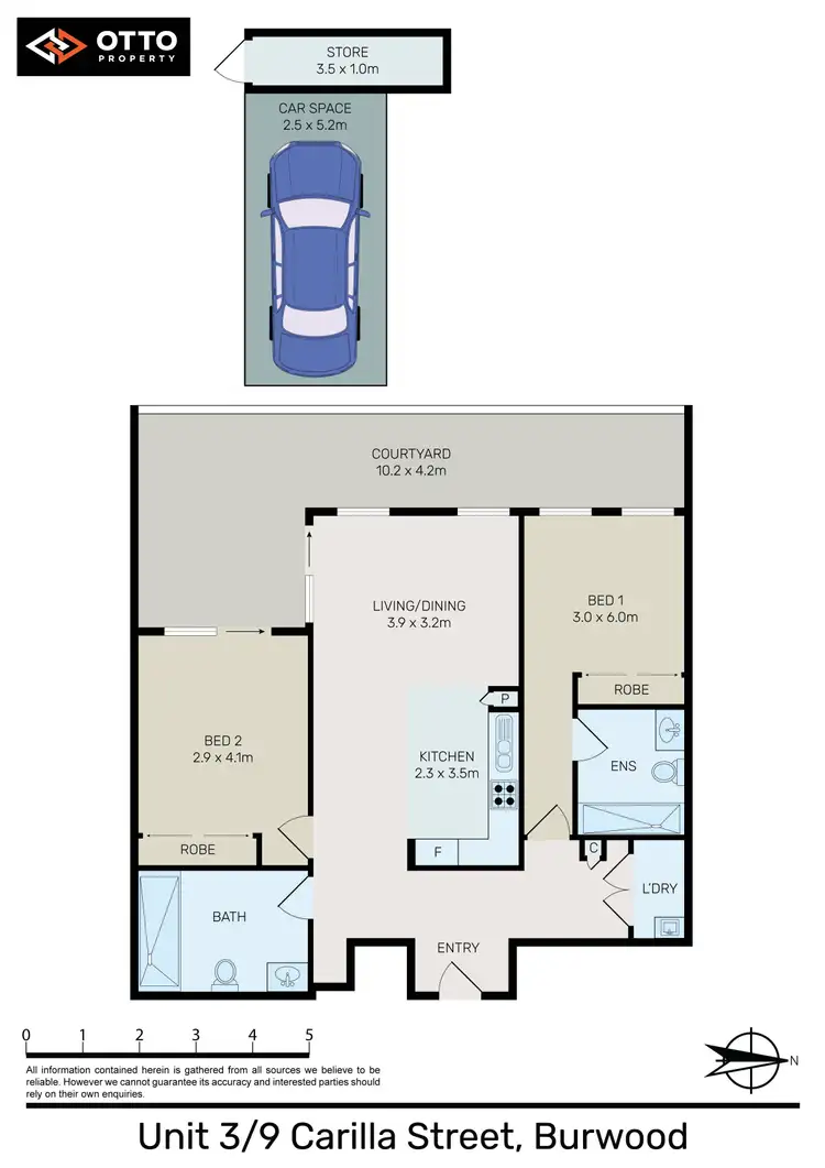 Floorplan of Homely apartment listing, 3/9 Carilla Street, Burwood NSW 2134