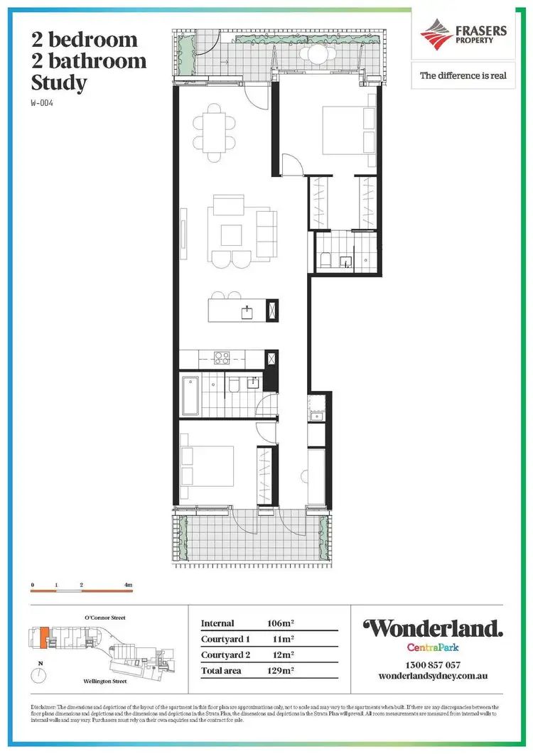 Floorplan of Homely apartment listing, 4/81 O'Connor Street, Chippendale NSW 2008