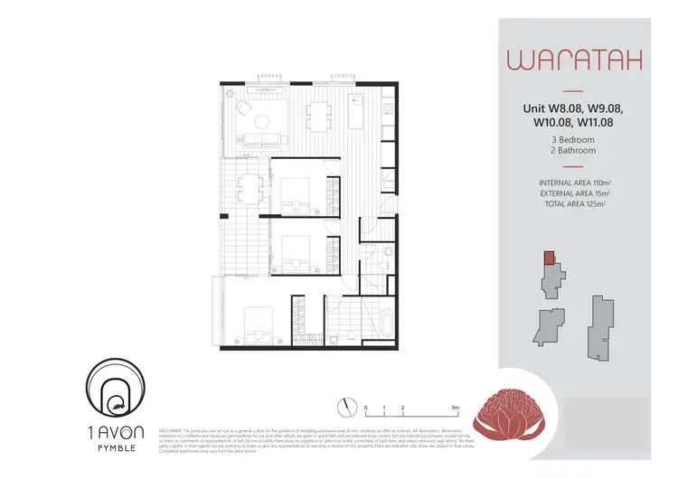 Floorplan of Homely apartment listing, W11.08/1 Avon Road, Pymble NSW 2073