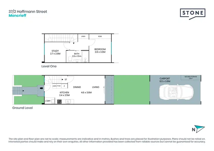 Floorplan of Homely townhouse listing, 37/2 Hoffmann Street, Moncrieff ACT 2914