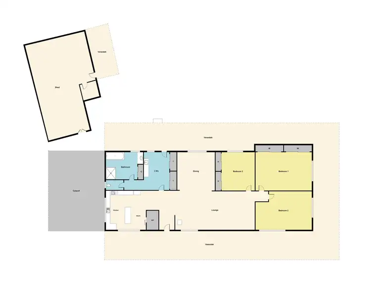 Floorplan of Homely house listing, 48 Churchill Court Daisy Hill, Maryborough VIC 3465