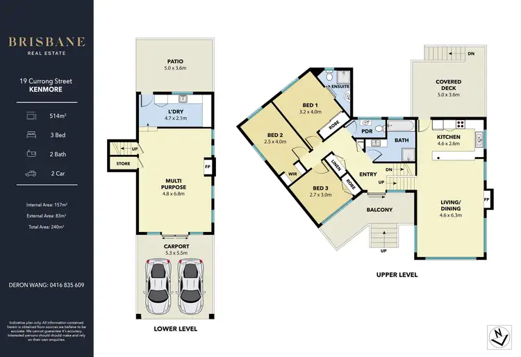 Floorplan of Homely house listing, 19 Currong Street, Kenmore QLD 4069