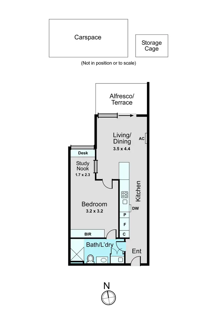 Floorplan of Homely apartment listing, 107/83-85 Drummond Street, Oakleigh VIC 3166