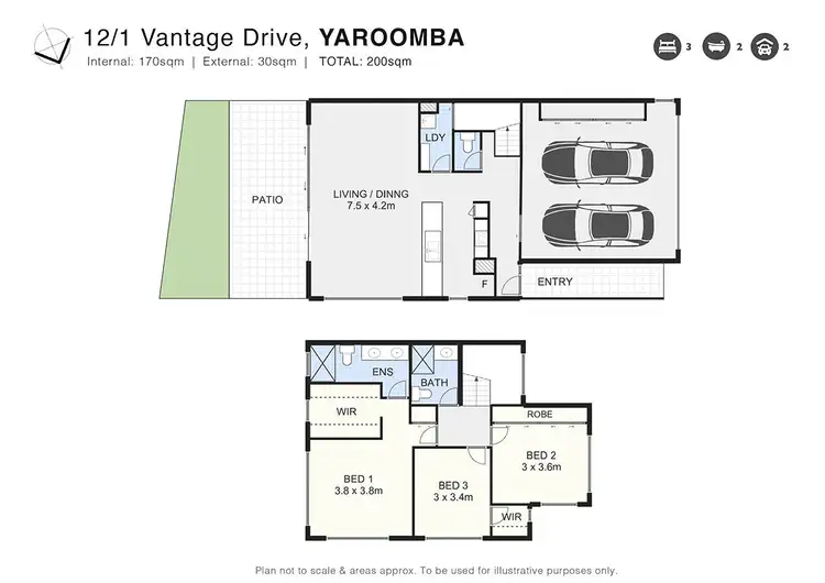 Floorplan of Homely house listing, 12/1 Vantage Drive, Yaroomba QLD 4573