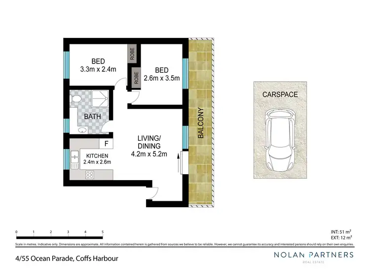 Floorplan of Homely apartment listing, 4/55 Ocean Parade, Coffs Harbour NSW 2450