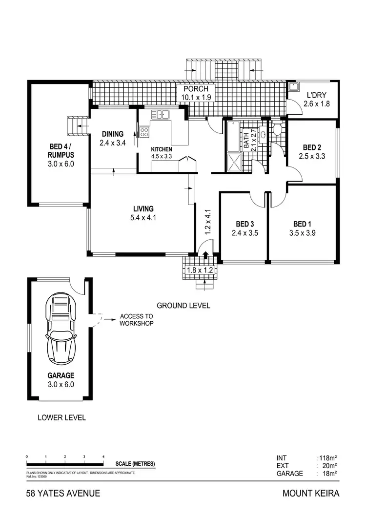 Floorplan of Homely house listing, 58 Yates Avenue, Mount Keira NSW 2500