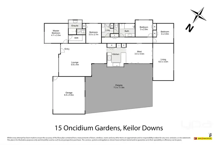 Floorplan of Homely house listing, 15 Oncidium Gardens, Keilor Downs VIC 3038