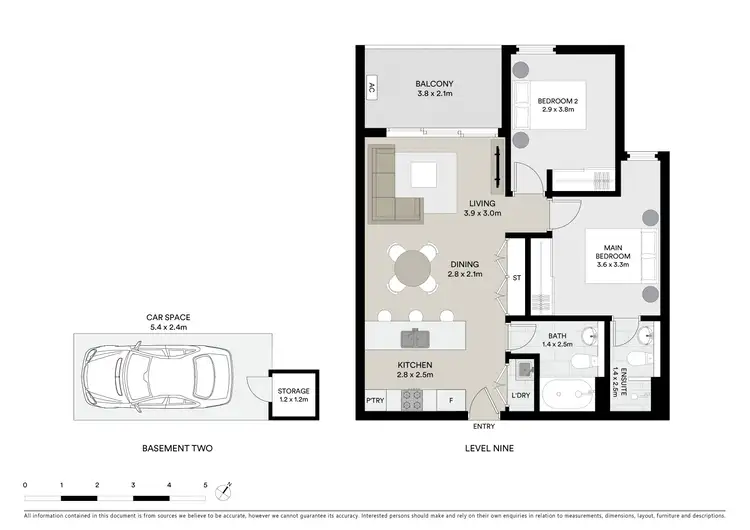 Floorplan of Homely apartment listing, 908/1B Pearl Street, Hurstville NSW 2220