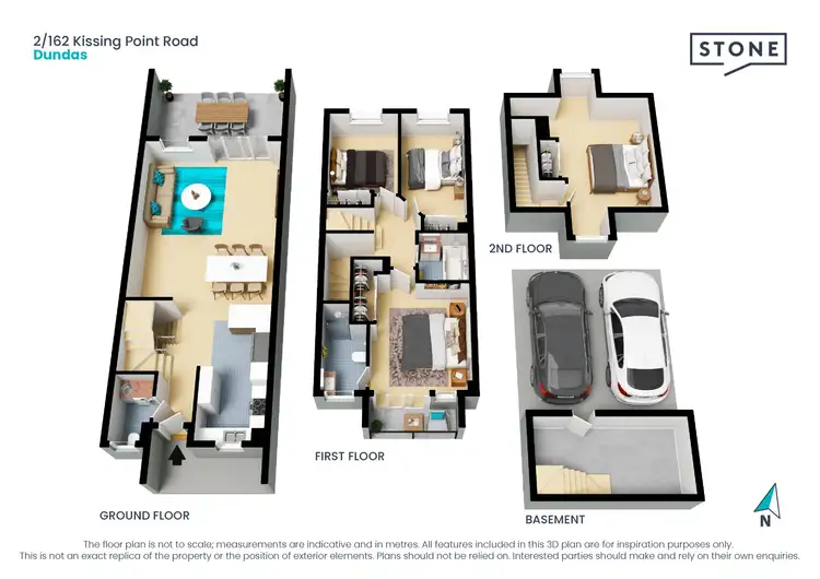 Floorplan of Homely townhouse listing, 2/162 Kissing Point Road, Dundas NSW 2117
