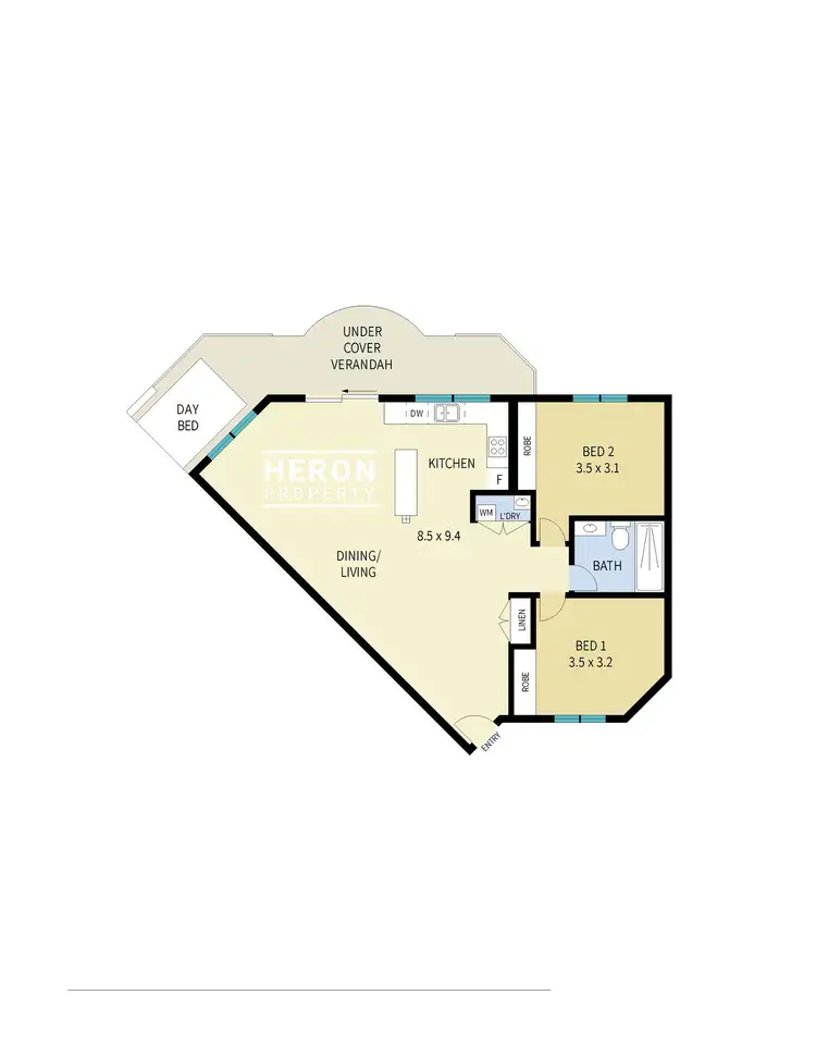 Floorplan of Homely apartment listing, 6/7 Merkur Court, Larrakeyah NT 820