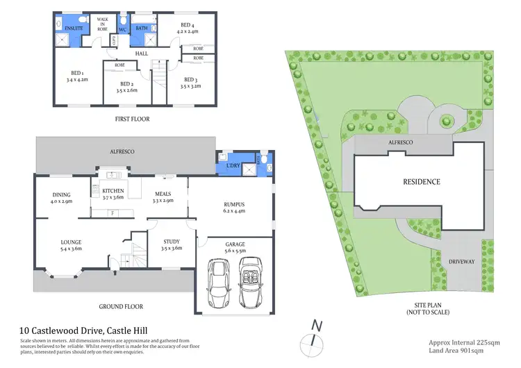 Floorplan of Homely house listing, 10 Castlewood Drive, Castle Hill NSW 2154