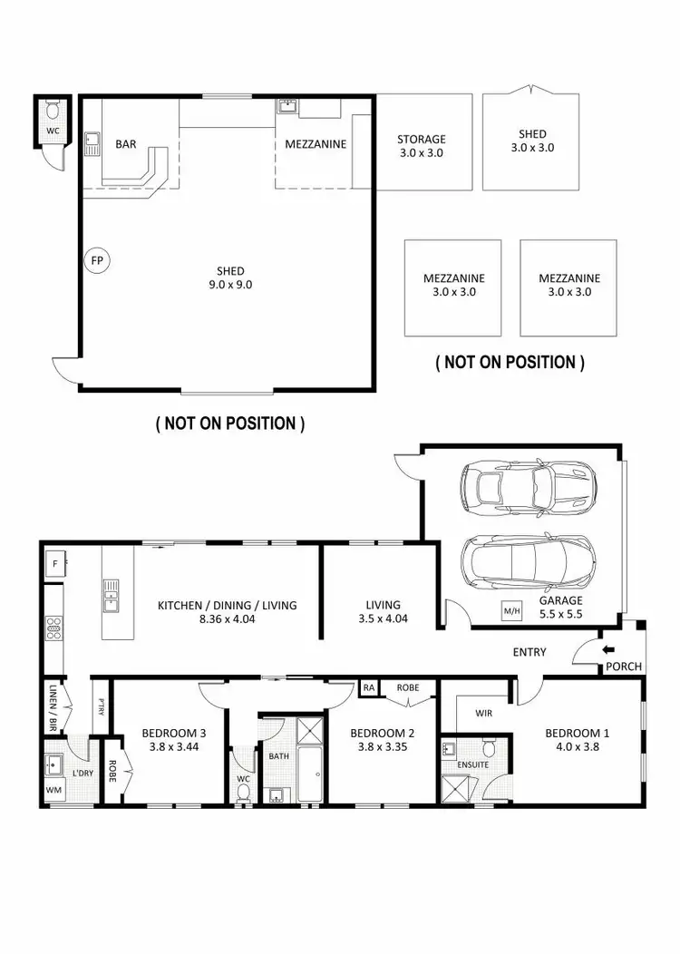 Floorplan of Homely house listing, 10a Telegraph Way, Huntly VIC 3551