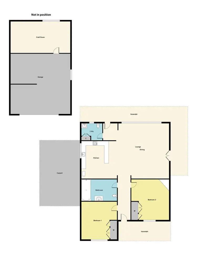 Floorplan of Homely house listing, 107 Loch Street, Maryborough VIC 3465