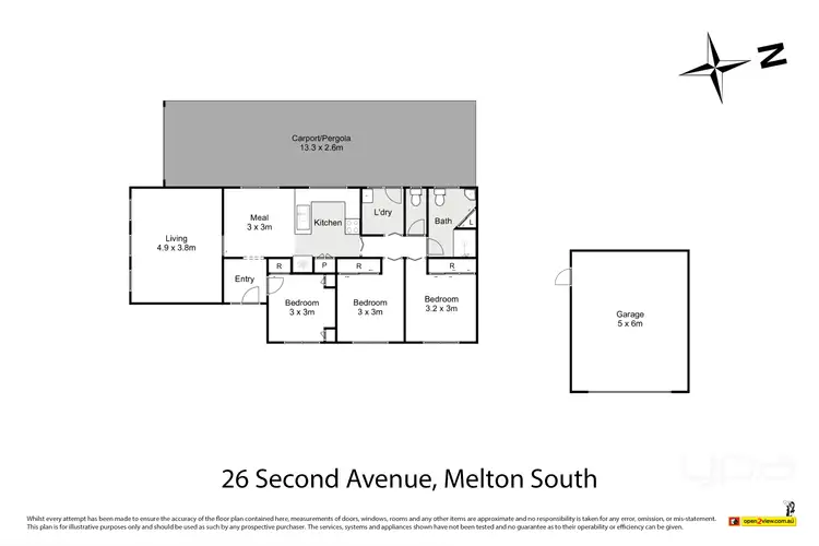 Floorplan of Homely house listing, 26 Second Avenue, Melton South VIC 3338