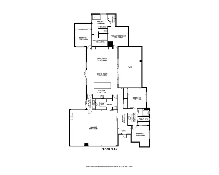 Floorplan of Homely house listing, 3 Pacific Place, Trinity Park QLD 4879