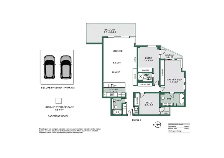 Floorplan of Homely apartment listing, 504/26 Whistler Street, Manly NSW 2095