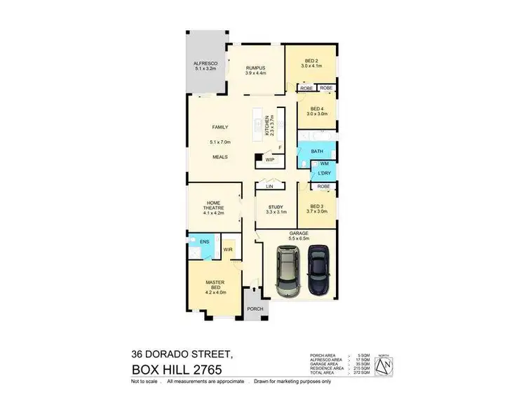 Floorplan of Homely house listing, 36 Dorado Street, Box Hill NSW 2765