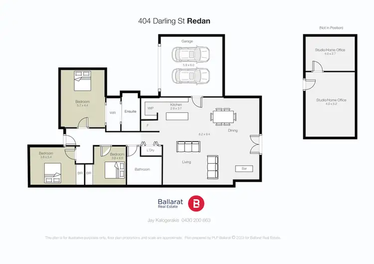 Floorplan of Homely house listing, 404 Darling Street, Redan VIC 3350