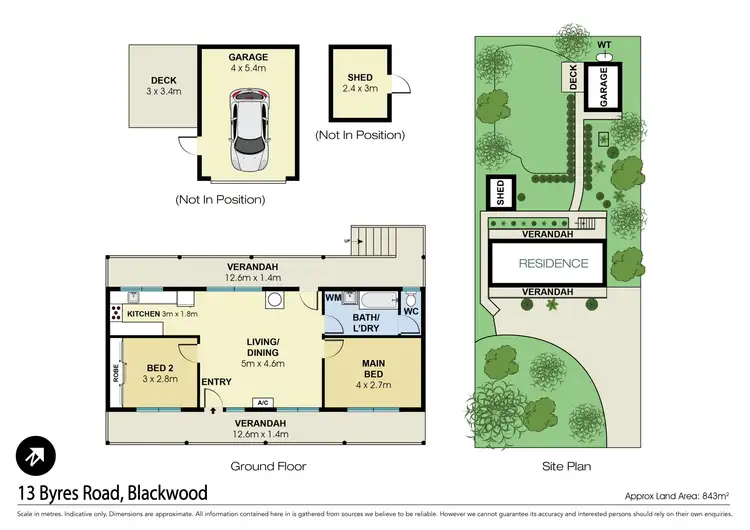 Floorplan of Homely house listing, 13 Byres Road, Blackwood VIC 3458