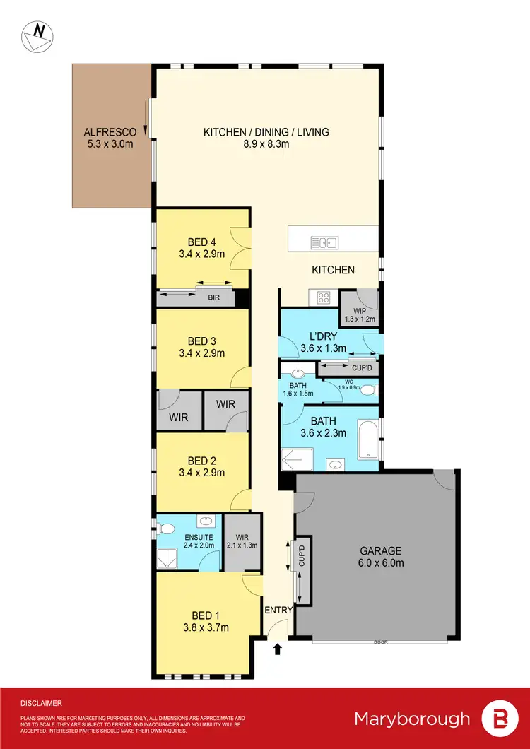 Floorplan of Homely house listing, 286A Gladstone Street, Maryborough VIC 3465