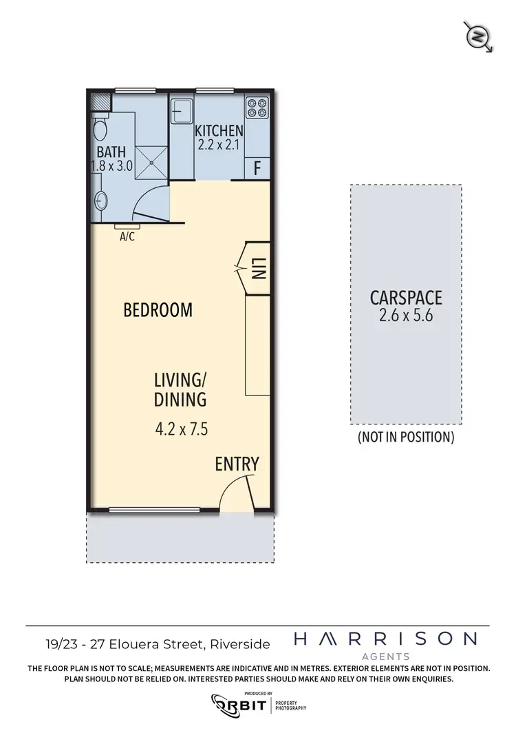 Floorplan of Homely unit listing, 19/23-27 Elouera Street, Riverside TAS 7250