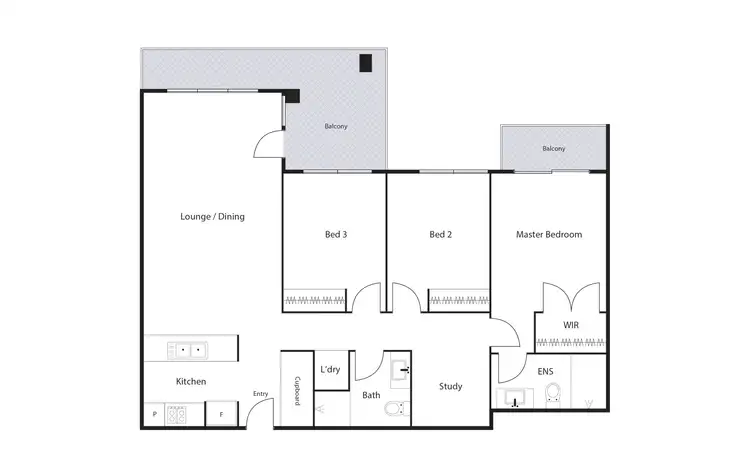 Floorplan of Homely apartment listing, 85/2 Peter Cullen Way, Wright ACT 2611