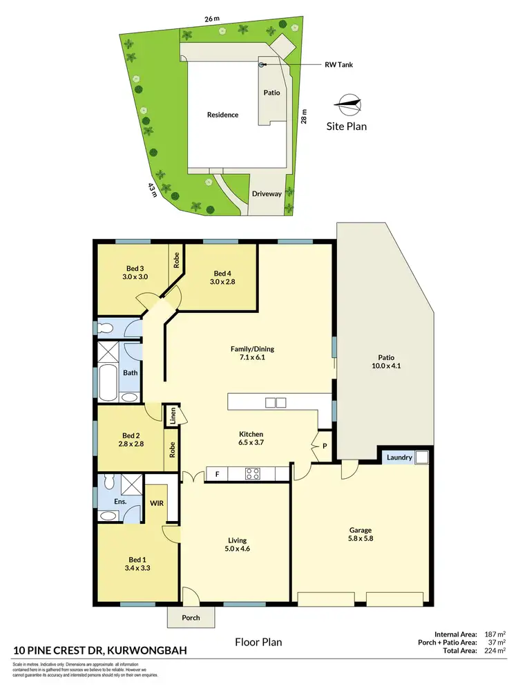 Floorplan of Homely house listing, 10 Pine Crest Drive, Kurwongbah QLD 4503