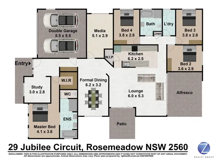 Floorplan of Homely house listing, 29 Jubilee Circuit, Rosemeadow NSW 2560