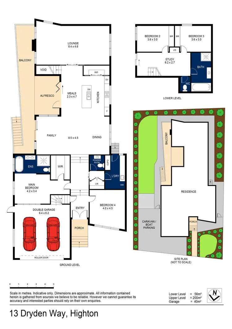 Floorplan of Homely house listing, 13 Dryden Way, Highton VIC 3216