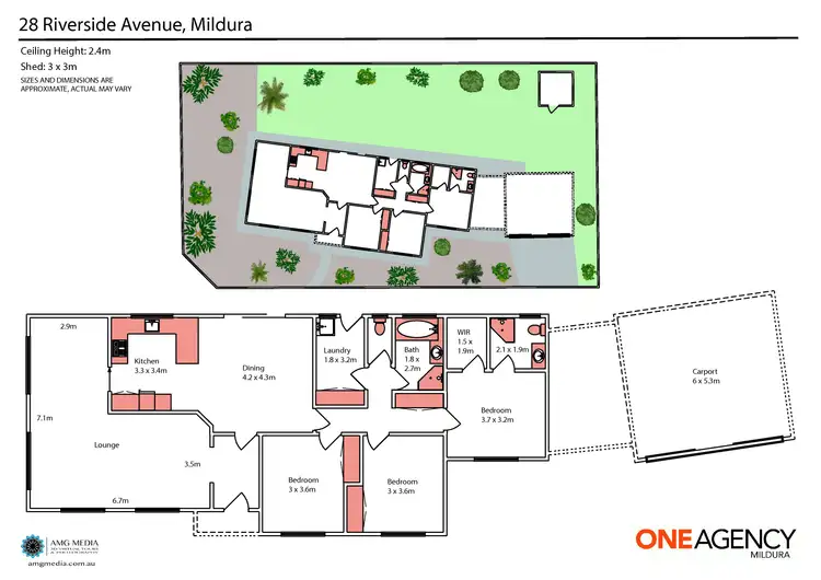 Floorplan of Homely house listing, 28 Riverside Avenue, Mildura VIC 3500