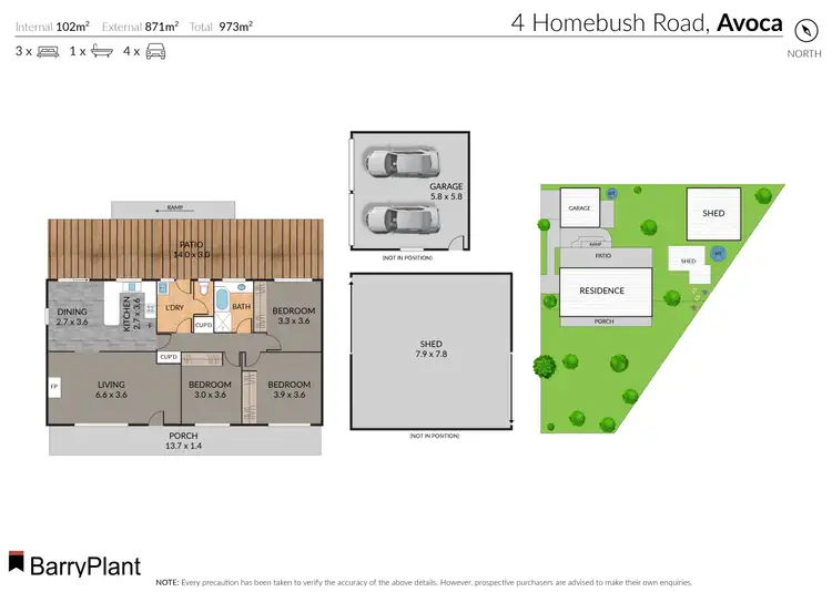 Floorplan of Homely house listing, 4 Homebush Road, Avoca VIC 3467