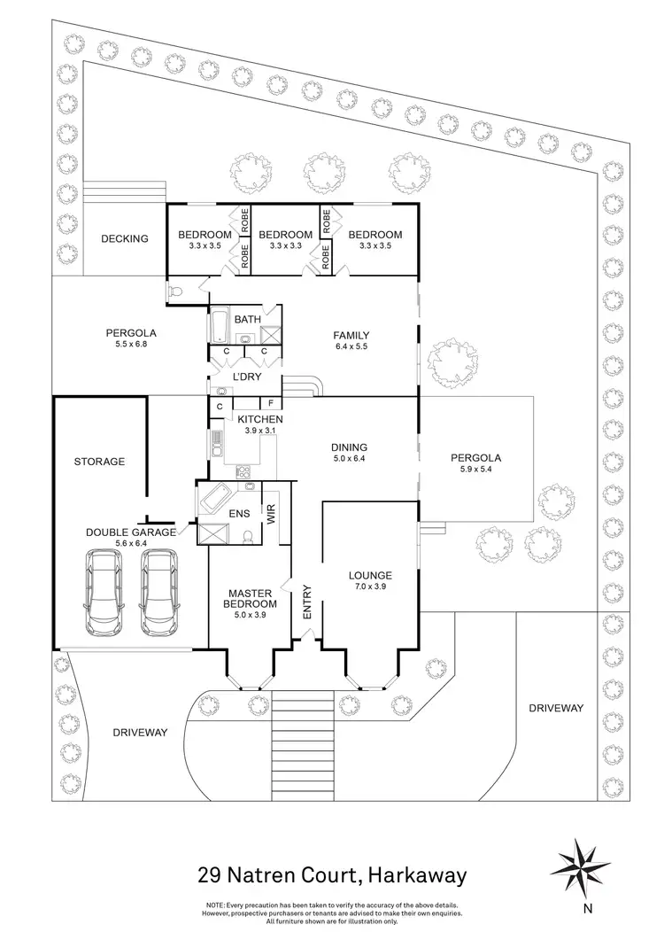 Floorplan of Homely house listing, 29 Natren Court, Berwick VIC 3806