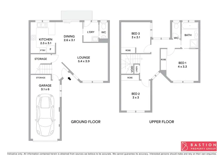 Floorplan of Homely townhouse listing, 3/5 Weddin Circuit, Palmerston ACT 2913