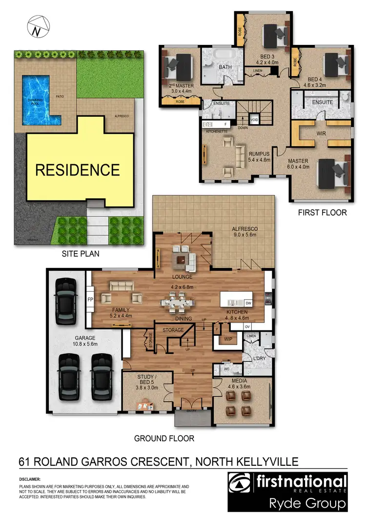 Floorplan of Homely house listing, 61 Roland Garros Crescent, North Kellyville NSW 2155