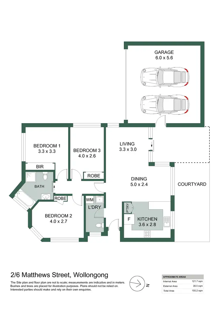Floorplan of Homely villa listing, 2/6 Matthews Street, Wollongong NSW 2500