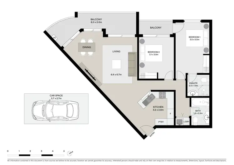 Floorplan of Homely unit listing, 302/2 The Piazza, Wentworth Point NSW 2127