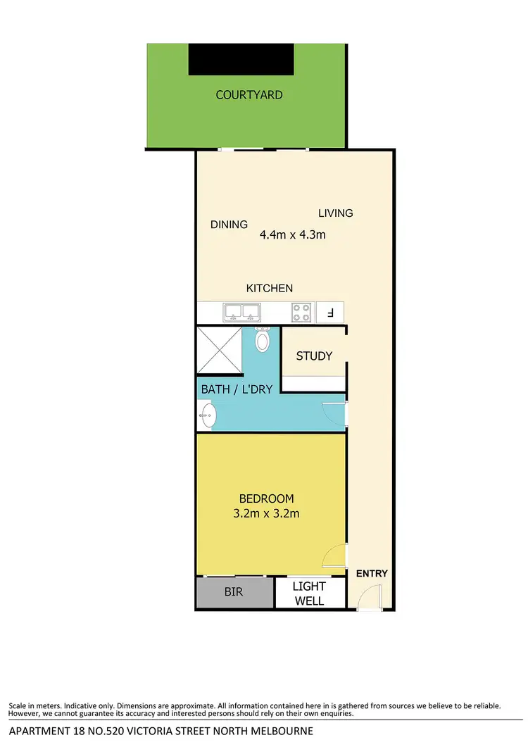 Floorplan of Homely apartment listing, 18/520-528 Victoria Street, North Melbourne VIC 3051